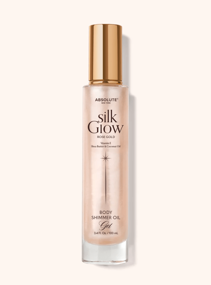 Glamour Us_Absolute New York_Makeup_Silk Glow Body Gel_Rose Gold Oil Gel_SBGS04 The best affordable Latina and Mexican makeup, beauty and cosmetics supply store in Chula Vista, San Diego
