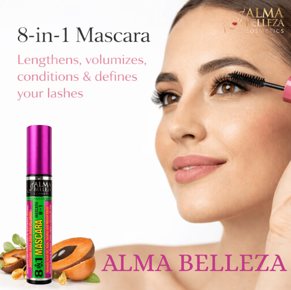 Glamour Us_Alma Belleza_Makeup_Intense Black - 8 en 1 Eyelash Mascara__AB106 The best affordable Latina and Mexican makeup, beauty and cosmetics supply store in Chula Vista, San Diego