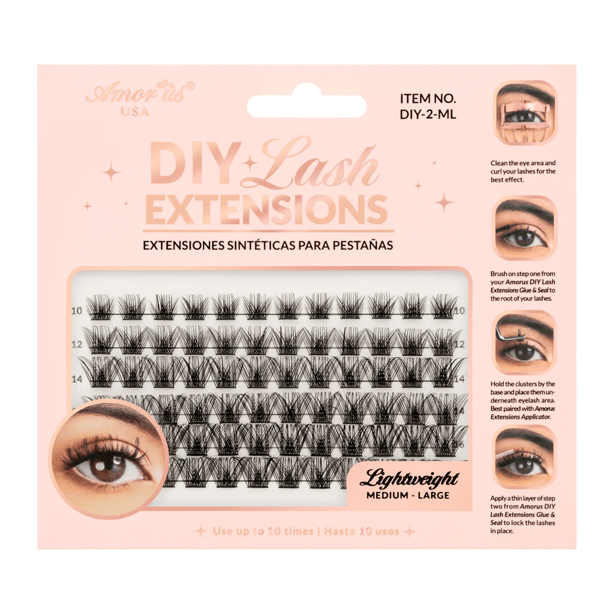 Glamour Us_Amorus_Lashes_2 - Diy Lash Extensions (Medium - Large)__DIY - 2 - ML The best affordable Latina and Mexican makeup, beauty and cosmetics supply store in Chula Vista, San Diego