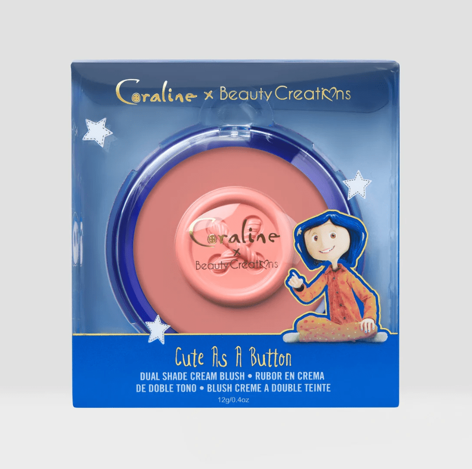 Glamour Us_Beauty Creations_Makeup_Beauty Creations x Coraline "Cute As A Button" Dual Shade Cream Blush__BCCR-CB The best affordable Latina and Mexican makeup, beauty and cosmetics supply store in Chula Vista, San Diego