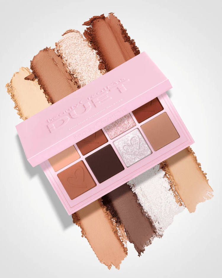Glamour Us_Beauty Creations_Makeup_Duet Mini Snap Eyeshadow Palette - Nude Neutrals__DUET - PAL1 The best affordable Latina and Mexican makeup, beauty and cosmetics supply store in Chula Vista, San Diego