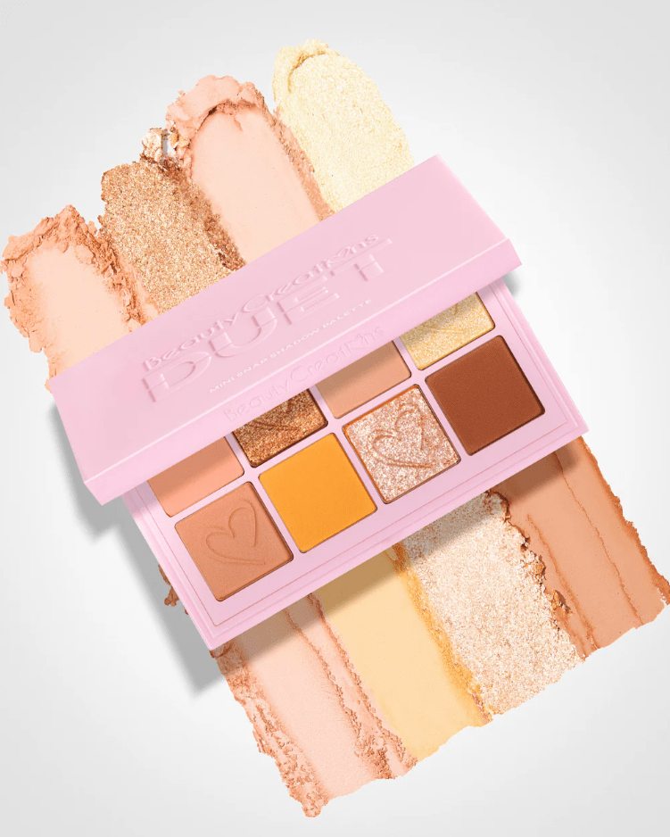 Glamour Us_Beauty Creations_Makeup_Duet Mini Snap Eyeshadow Palette - Peachy Dreams__DUET - PAL4 The best affordable Latina and Mexican makeup, beauty and cosmetics supply store in Chula Vista, San Diego