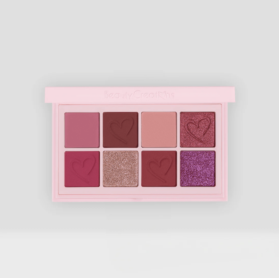 Glamour Us_Beauty Creations_Makeup_Duet Mini Snap Eyeshadow Palette - Rouge Romance__DUET - PAL5 The best affordable Latina and Mexican makeup, beauty and cosmetics supply store in Chula Vista, San Diego