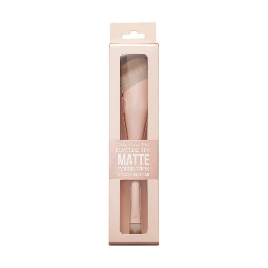 Glamour Us_Beauty Creations_Tools & Brushes_Flawless Stay Matte Dual Ended Foundation Brush__FS - MFB The best affordable Latina and Mexican makeup, beauty and cosmetics supply store in Chula Vista, San Diego