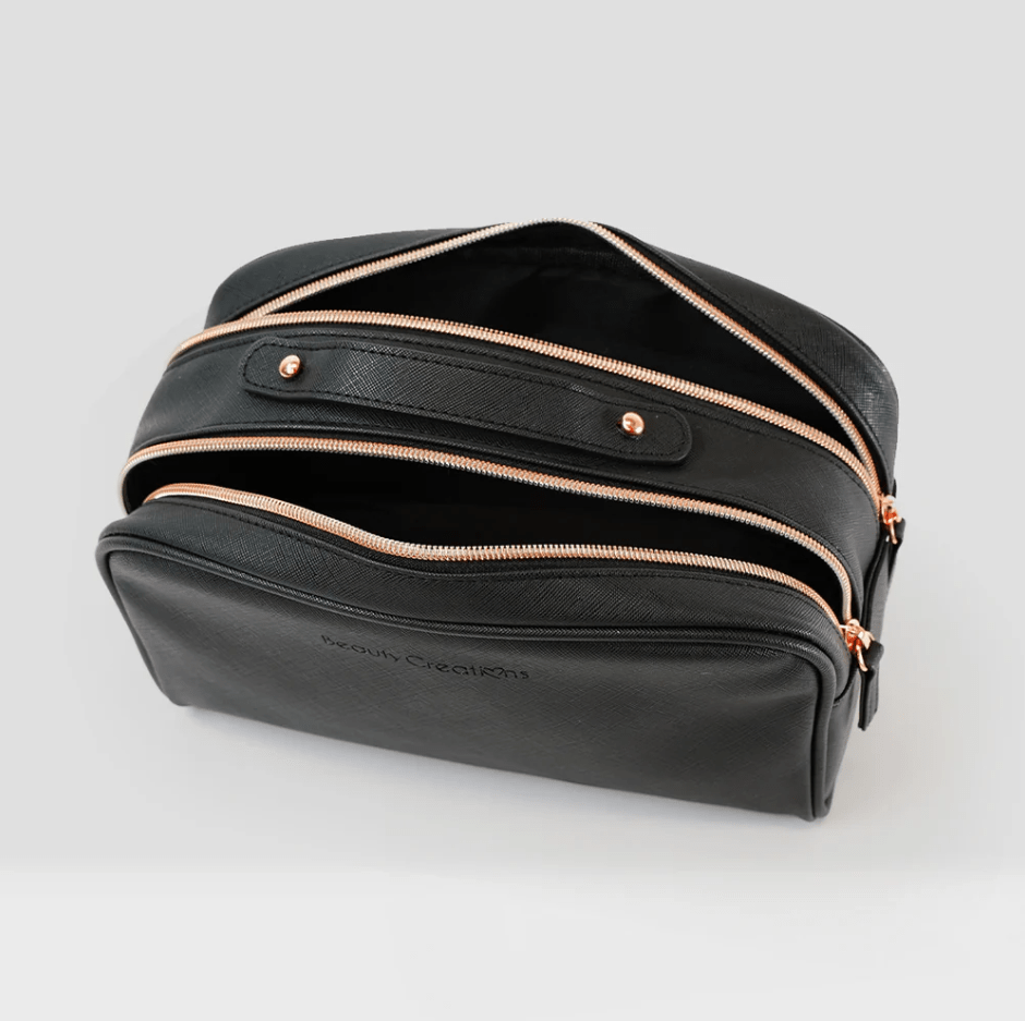 Glamour Us_Beauty Creations_Makeup_Mini Black Cosmetic Glam Pouch__CBDZ-BS The best affordable Latina and Mexican makeup, beauty and cosmetics supply store in Chula Vista, San Diego