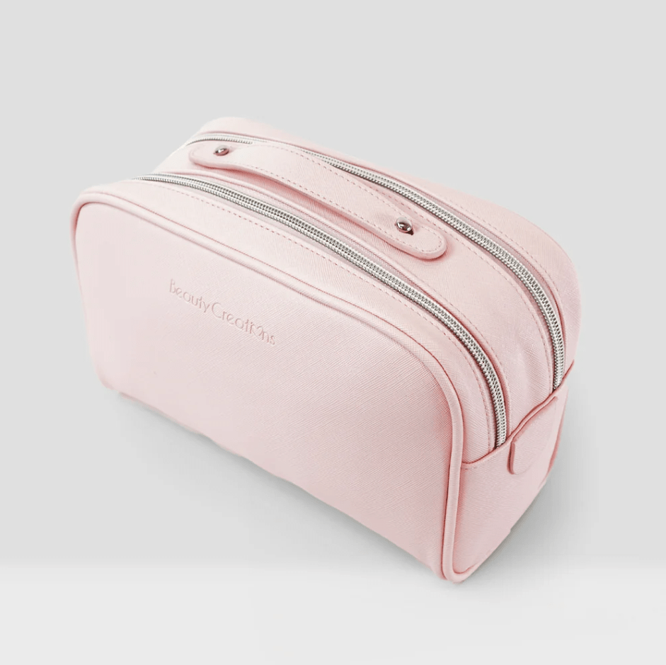 Glamour Us_Beauty Creations_Makeup_Mini Pink Cosmetic Glam Pouch__CBDZ-PS The best affordable Latina and Mexican makeup, beauty and cosmetics supply store in Chula Vista, San Diego