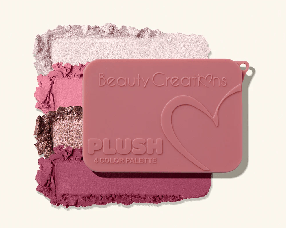 Glamour Us_Beauty Creations_Makeup_Plush 4 Bouncy Color Eyeshadow Palette_Rose All Day_PLP1 The best affordable Latina and Mexican makeup, beauty and cosmetics supply store in Chula Vista, San Diego