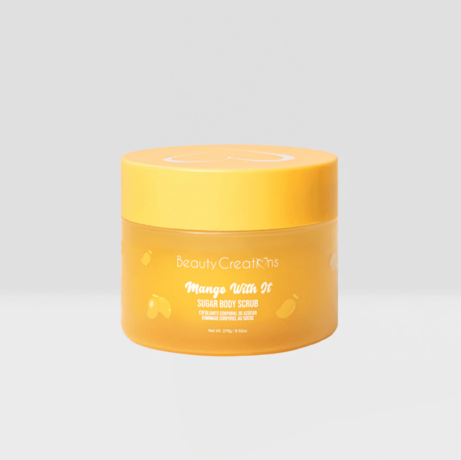 Glamour Us_Beauty Creations_Skincare_Sugar Body Scrub_Mango With It_FC - BS3 The best affordable Latina and Mexican makeup, beauty and cosmetics supply store in Chula Vista, San Diego