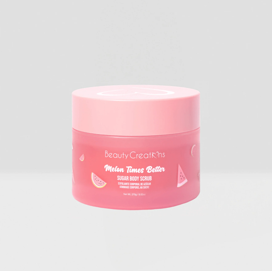 Glamour Us_Beauty Creations_Skincare_Sugar Body Scrub_Melon Times Better_FC - BS1 The best affordable Latina and Mexican makeup, beauty and cosmetics supply store in Chula Vista, San Diego