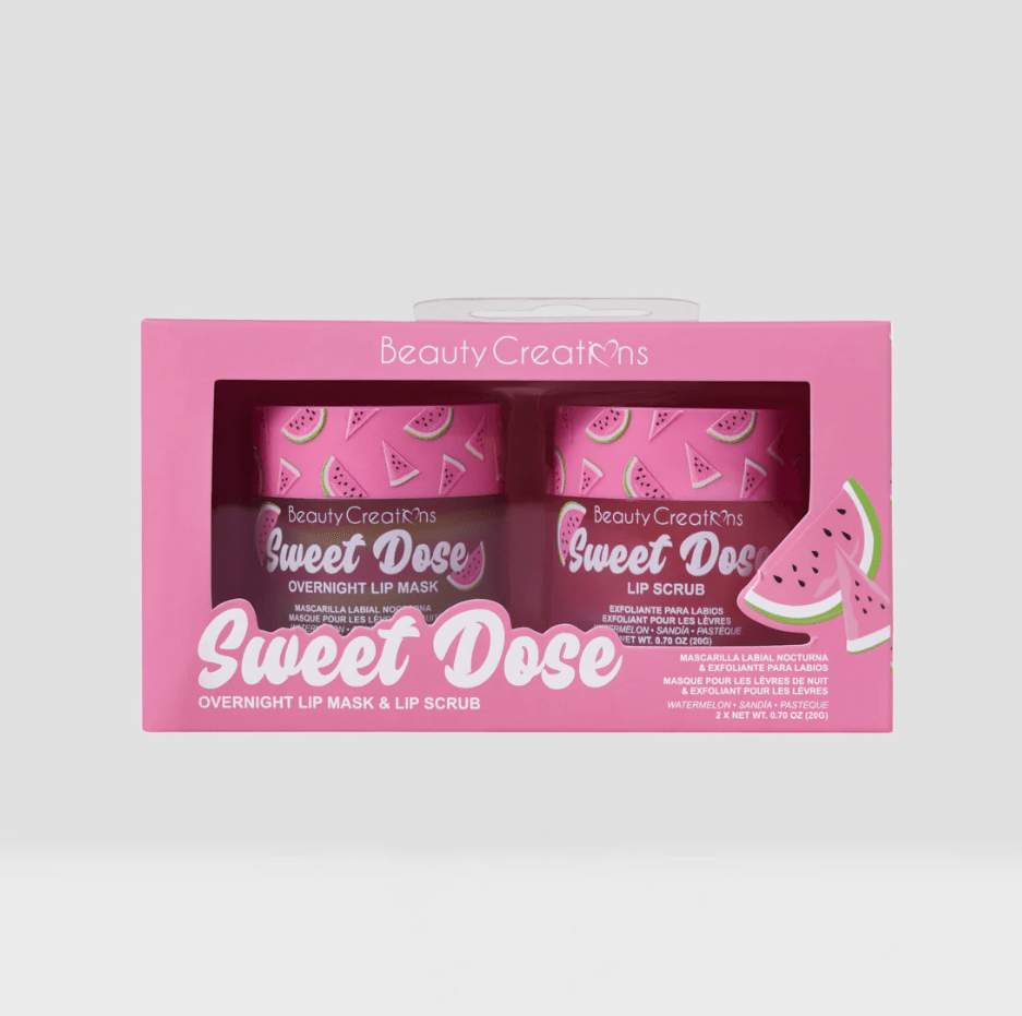 Glamour Us_Beauty Creations_Makeup_Sweet Dose Overnight Lip Mask & Lip Scrub_Watermelon_SD-WLMS The best affordable Latina and Mexican makeup, beauty and cosmetics supply store in Chula Vista, San Diego