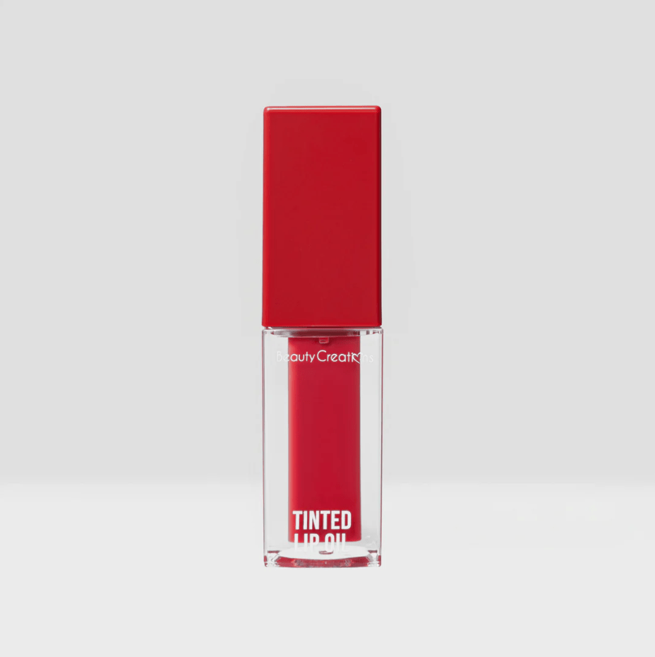 Glamour Us_Beauty Creations_Makeup_Tinted Luxe Lip Oil_Red my Fortune_TLXL7 The best affordable Latina and Mexican makeup, beauty and cosmetics supply store in Chula Vista, San Diego