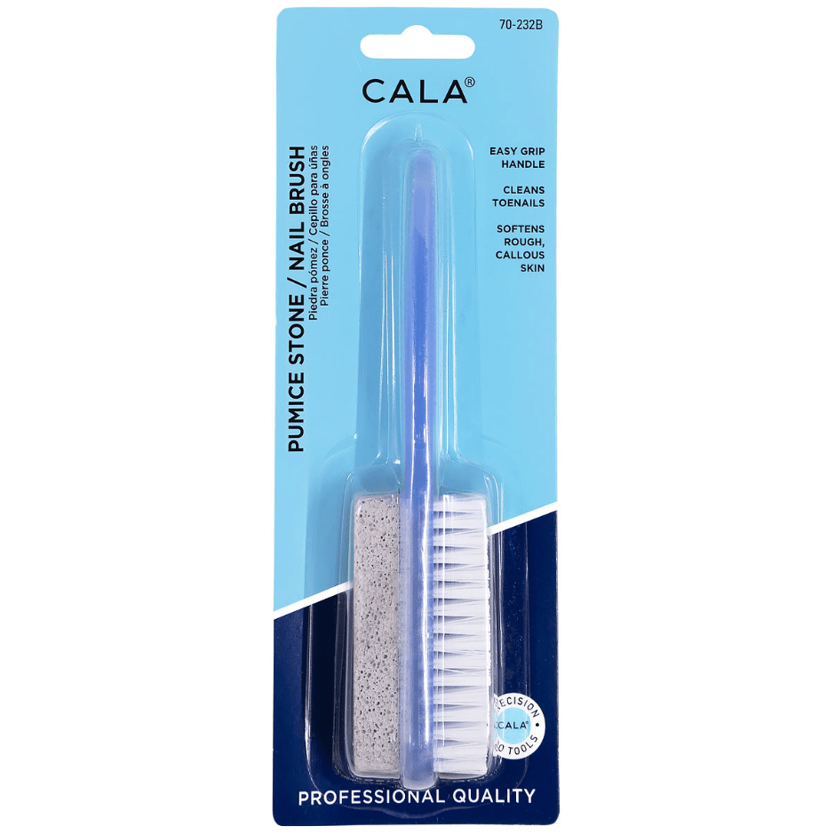 Glamour Us_CALA_Personal Care_2 in 1 Pumice Stone and Nail Brush Pedicure Paddle__70-232B The best affordable Latina and Mexican makeup, beauty and cosmetics supply store in Chula Vista, San Diego