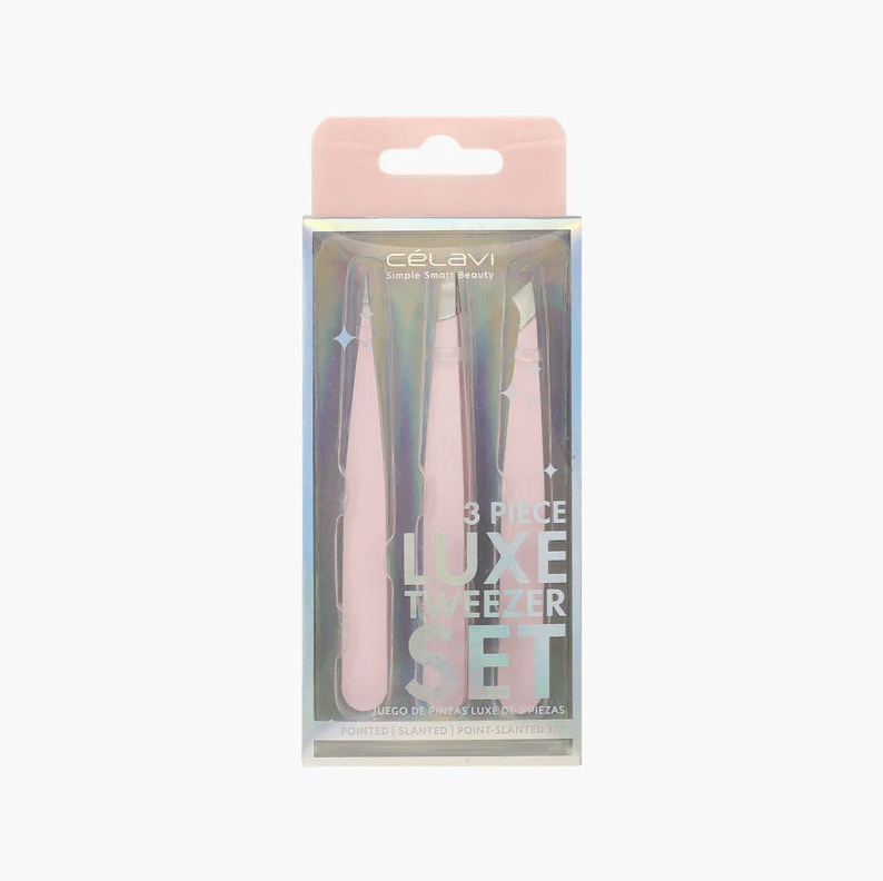 Glamour Us_Celavi_Tools & Brushes_3 Piece Luxe Tweezer Set__45610 The best affordable Latina and Mexican makeup, beauty and cosmetics supply store in Chula Vista, San Diego