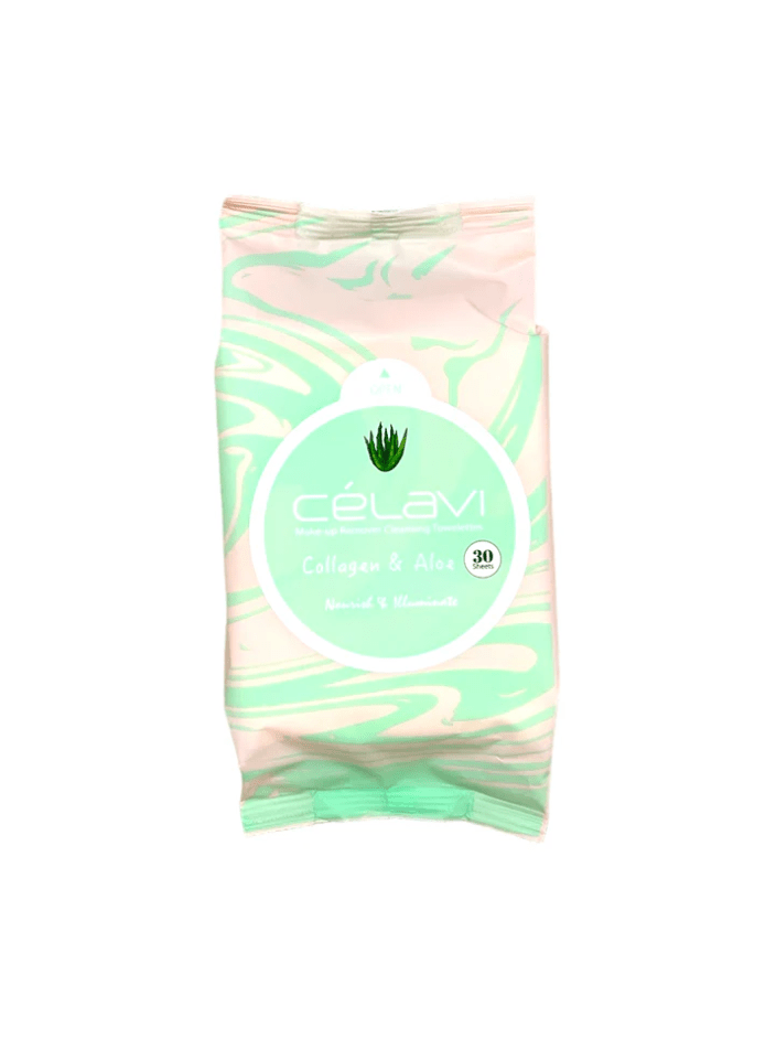 Glamour Us_Celavi_Skincare_Make - up Remover Cleansing Towelettes_Green Tea_MT003 The best affordable Latina and Mexican makeup, beauty and cosmetics supply store in Chula Vista, San Diego