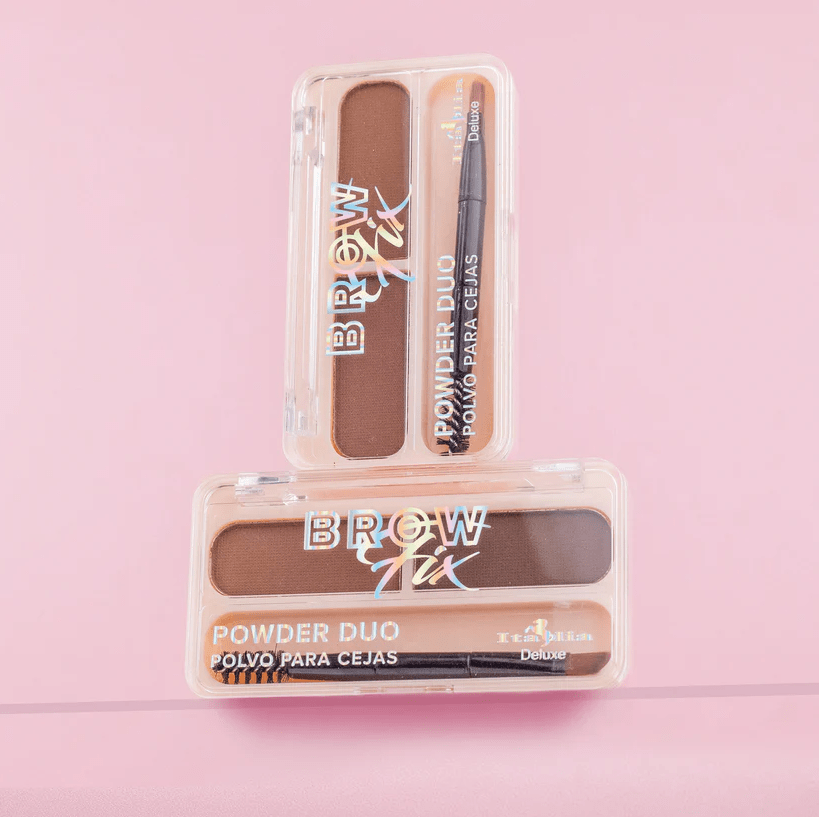 Glamour Us_Italia Deluxe_Makeup_Eyebrow Fix Powder Duo_Chocolate_830BP - 1 The best affordable Latina and Mexican makeup, beauty and cosmetics supply store in Chula Vista, San Diego