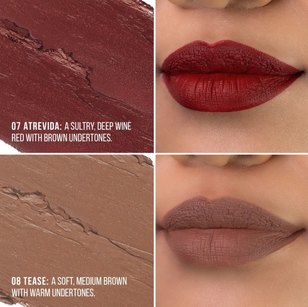 Glamour Us_Italia Deluxe_Makeup_Locked in Place Matte Lippies_Poderosa_193LPL - 01 The best affordable Latina and Mexican makeup, beauty and cosmetics supply store in Chula Vista, San Diego