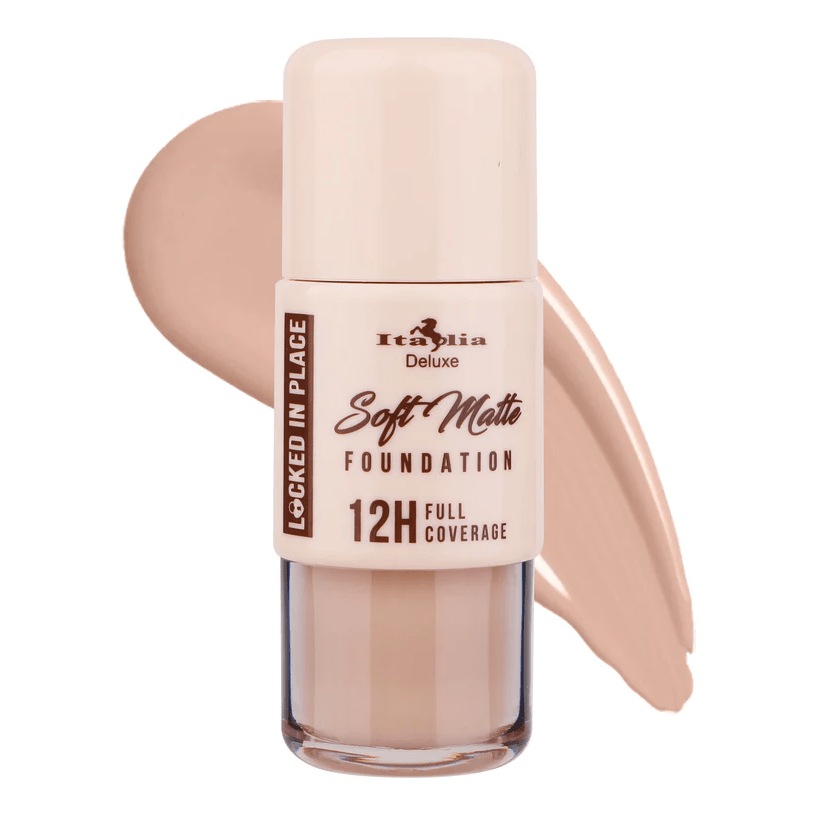 Glamour Us_Italia Deluxe_Makeup_Locked In Place - Soft Matte Foundation_Malt_870LSF-20 The best affordable Latina and Mexican makeup, beauty and cosmetics supply store in Chula Vista, San Diego