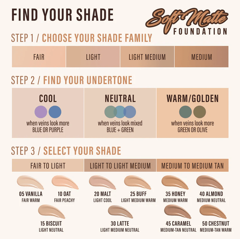 Glamour Us_Italia Deluxe_Makeup_Locked In Place - Soft Matte Foundation_Vanilla_870LSF-05 The best affordable Latina and Mexican makeup, beauty and cosmetics supply store in Chula Vista, San Diego