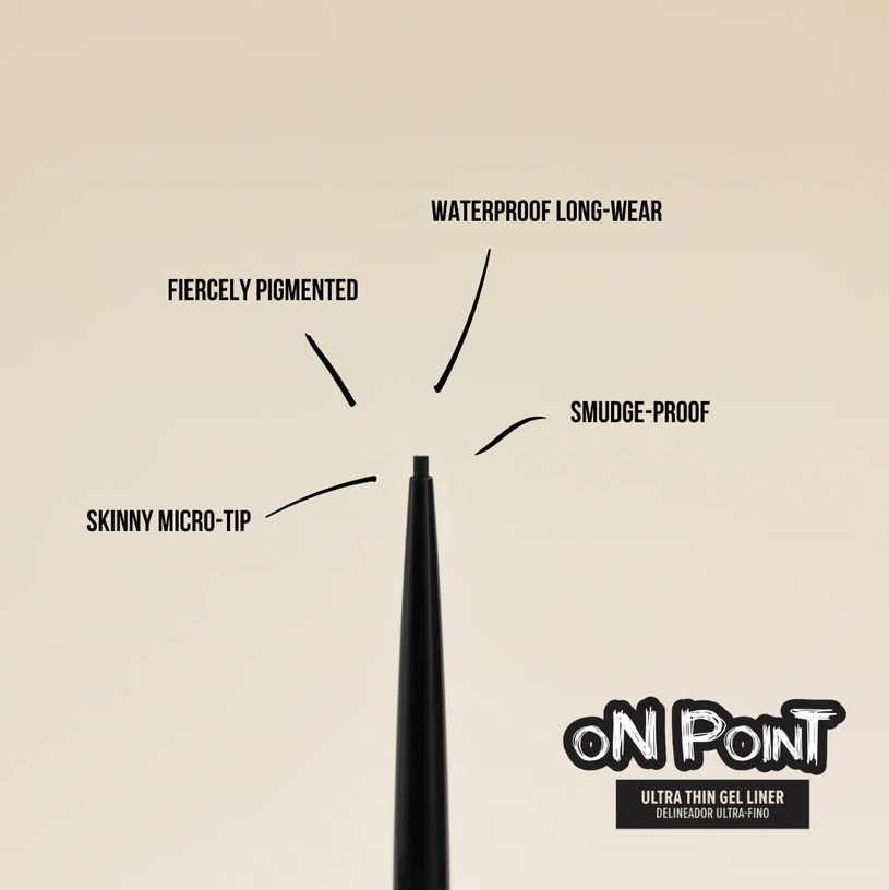 Glamour Us_Italia Deluxe_Makeup_On Point Ultra Thin Gel Eyeliner_Black_250GL - 01 The best affordable Latina and Mexican makeup, beauty and cosmetics supply store in Chula Vista, San Diego