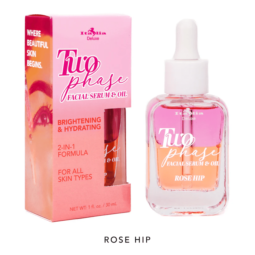 Glamour Us_Italia Deluxe_Skincare_Two Phase Facial Serum & Oil_Rose Hip_TPS - 01 The best affordable Latina and Mexican makeup, beauty and cosmetics supply store in Chula Vista, San Diego