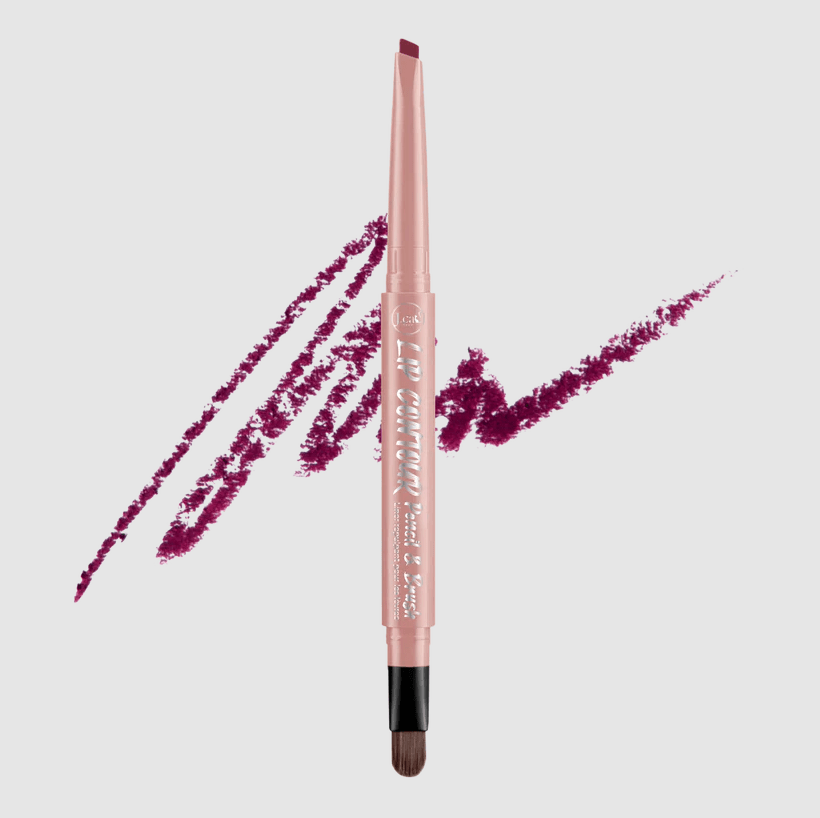 Glamour Us_Jcat_Makeup_Lip Contour Liner Pencil & Brush_Wild Burgundy_LCP204 The best affordable Latina and Mexican makeup, beauty and cosmetics supply store in Chula Vista, San Diego