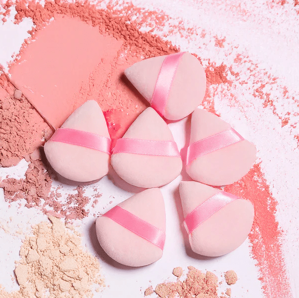 Glamour Us_Jcat_Tools & Brushes_Petite Pink Powder Puffs__BR59 The best affordable Latina and Mexican makeup, beauty and cosmetics supply store in Chula Vista, San Diego