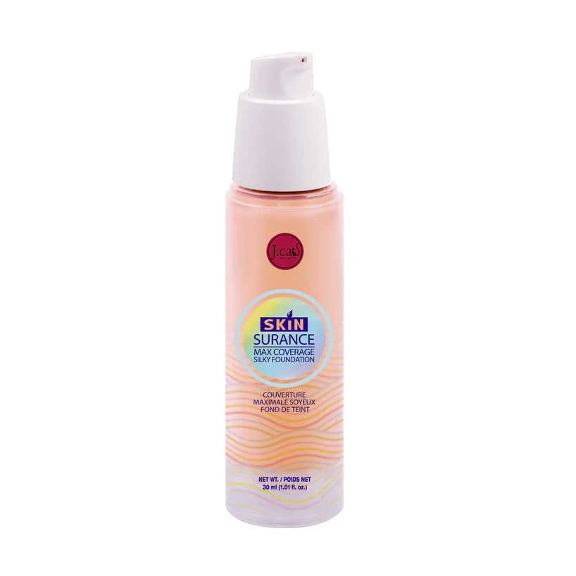 Glamour Us_Jcat_Makeup_Skinsurance Max Coverage Silky Foundation_Rose Beige_SS105 The best affordable Latina and Mexican makeup, beauty and cosmetics supply store in Chula Vista, San Diego