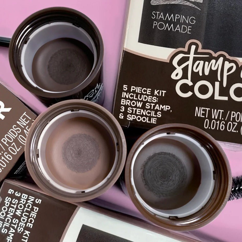 Glamour Us_L.A. Colors_Makeup_Browie Wowie Eyebrow Stamp Kit_Light Brown_CBBP477 The best affordable Latina and Mexican makeup, beauty and cosmetics supply store in Chula Vista, San Diego