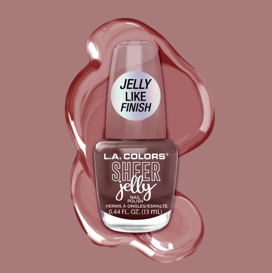 Glamour Us_L.A. Colors_Nails_Sheer Jelly Nail Polish_Ghosted_CNL728 The best affordable Latina and Mexican makeup, beauty and cosmetics supply store in Chula Vista, San Diego