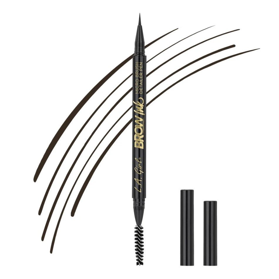 Glamour Us_L.A. Girl_Makeup_Eyebrow Ink Micro Brush Detailer Pen_Dark Brown_GBP346 The best affordable Latina and Mexican makeup, beauty and cosmetics supply store in Chula Vista, San Diego
