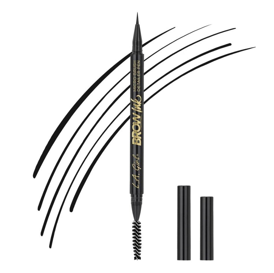 Glamour Us_L.A. Girl_Makeup_Eyebrow Ink Micro Brush Detailer Pen_Soft Black_GBP347 The best affordable Latina and Mexican makeup, beauty and cosmetics supply store in Chula Vista, San Diego
