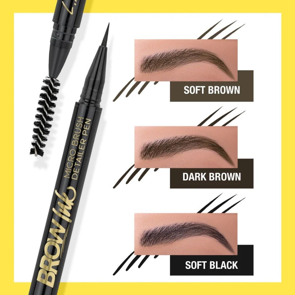 Glamour Us_L.A. Girl_Makeup_Eyebrow Ink Micro Brush Detailer Pen_Soft Brown_GBP345 The best affordable Latina and Mexican makeup, beauty and cosmetics supply store in Chula Vista, San Diego