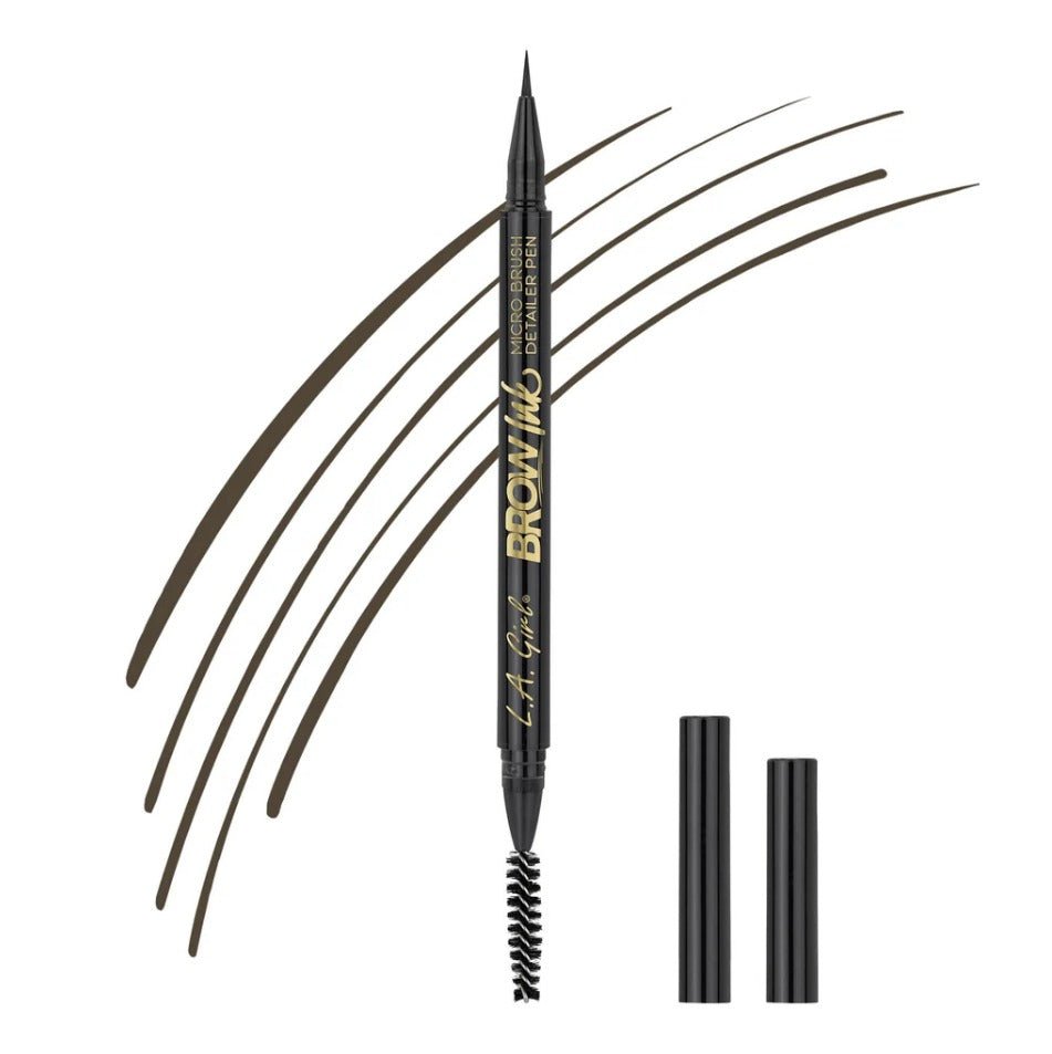 Glamour Us_L.A. Girl_Makeup_Eyebrow Ink Micro Brush Detailer Pen_Soft Brown_GBP345 The best affordable Latina and Mexican makeup, beauty and cosmetics supply store in Chula Vista, San Diego