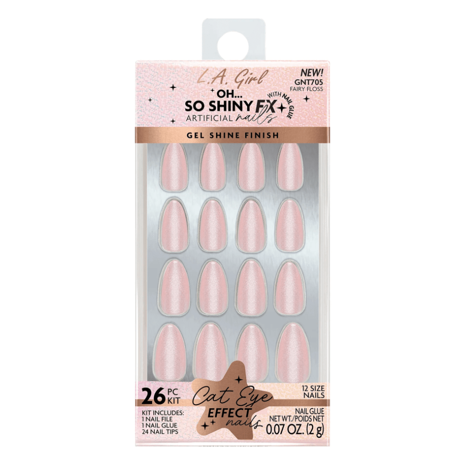Glamour Us_L.A. Girl_Nails_Oh So Shiny Nail Fx Glue-on Nail Tips - Fairy Floss__GNT705 The best affordable Latina and Mexican makeup, beauty and cosmetics supply store in Chula Vista, San Diego