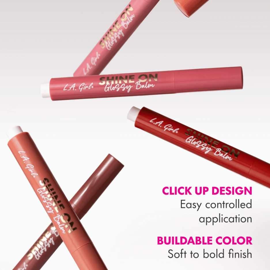 Glamour Us_L.A. Girl_Makeup_Shine On Glossy Balm_Angelic Glow_GLC901 The best affordable Latina and Mexican makeup, beauty and cosmetics supply store in Chula Vista, San Diego