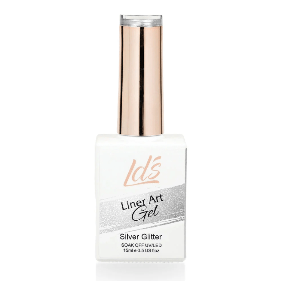 Glamour Us_LDS_Nails_Silver Glitter UV Led Line Art Gel Polish 15 ml__SGLAG The best affordable Latina and Mexican makeup, beauty and cosmetics supply store in Chula Vista, San Diego