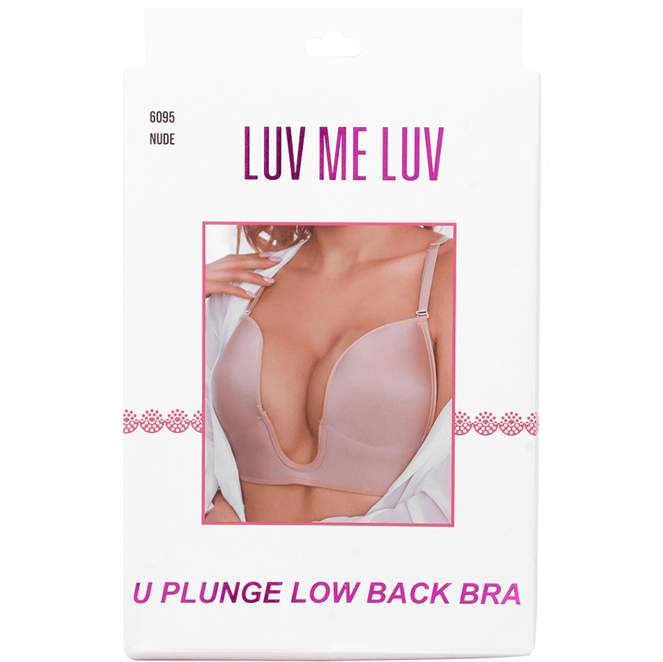 Glamour Us_Luv Me Luv_Bras_U - shaped Plunge Low Back Bra_Nude (A)_6095NDA The best affordable Latina and Mexican makeup, beauty and cosmetics supply store in Chula Vista, San Diego