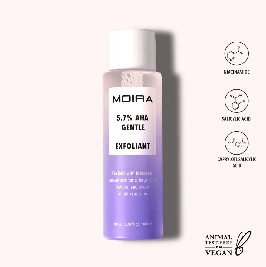 Glamour Us_Moira_Skincare_5.7% AHA Gentle Exfoliant__OCE - 001 The best affordable Latina and Mexican makeup, beauty and cosmetics supply store in Chula Vista, San Diego