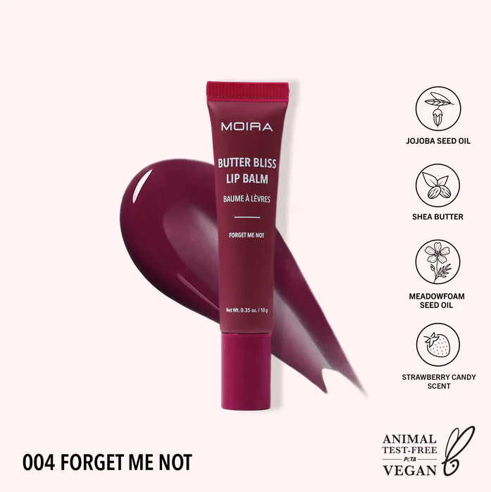 Glamour Us_Moira_Makeup_Butter Bliss Lip Balm_Forget Me Not_BBLB004 The best affordable Latina and Mexican makeup, beauty and cosmetics supply store in Chula Vista, San Diego