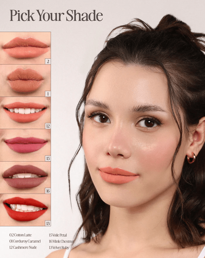 Glamour Us_Moira_Makeup_Cushion Kiss Lip Cream_Corduroy Caramel_CKLC001 The best affordable Latina and Mexican makeup, beauty and cosmetics supply store in Chula Vista, San Diego