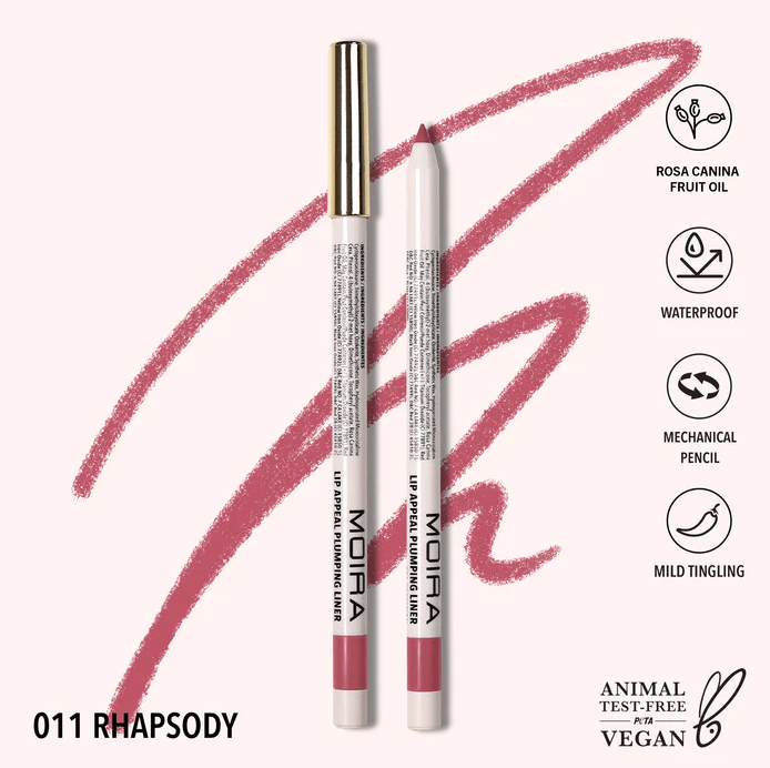 Glamour Us_Moira_Makeup_Lip Appeal Plumping Lip Liner Pencil_Rhapsody_LAPL011 The best affordable Latina and Mexican makeup, beauty and cosmetics supply store in Chula Vista, San Diego
