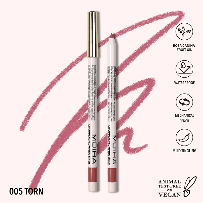 Glamour Us_Moira_Makeup_Lip Appeal Plumping Lip Liner Pencil_Torn_LAPL005 The best affordable Latina and Mexican makeup, beauty and cosmetics supply store in Chula Vista, San Diego