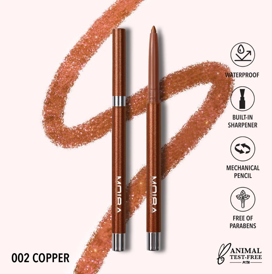 Glamour Us_Moira_Makeup_Statement Shimmer Eyeliner_Copper_SSL002 The best affordable Latina and Mexican makeup, beauty and cosmetics supply store in Chula Vista, San Diego