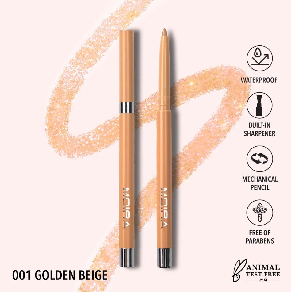 Glamour Us_Moira_Makeup_Statement Shimmer Eyeliner_Golden Beige_SSL001 The best affordable Latina and Mexican makeup, beauty and cosmetics supply store in Chula Vista, San Diego