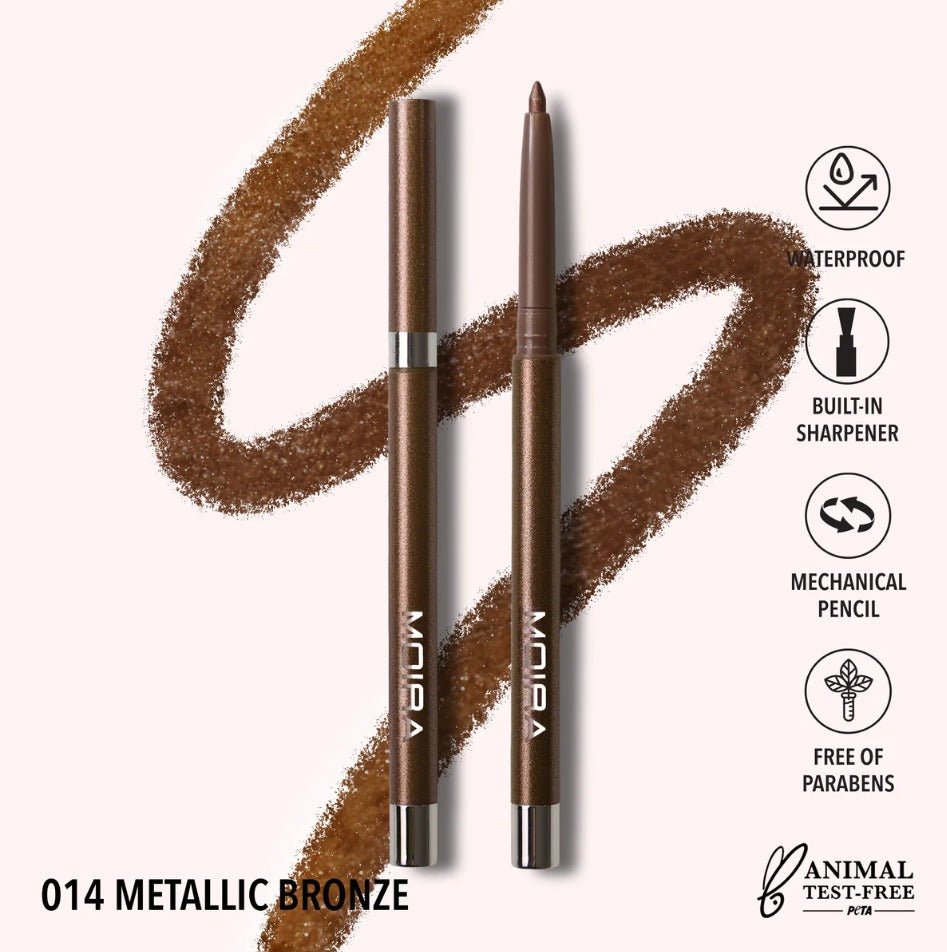 Glamour Us_Moira_Makeup_Statement Shimmer Eyeliner_Metallic Bronze_SSL014 The best affordable Latina and Mexican makeup, beauty and cosmetics supply store in Chula Vista, San Diego