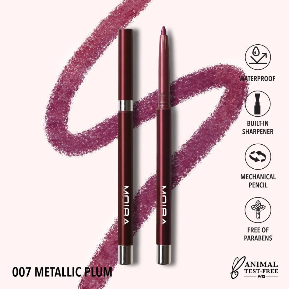 Glamour Us_Moira_Makeup_Statement Shimmer Eyeliner_Metallic Plum_SSL007 The best affordable Latina and Mexican makeup, beauty and cosmetics supply store in Chula Vista, San Diego