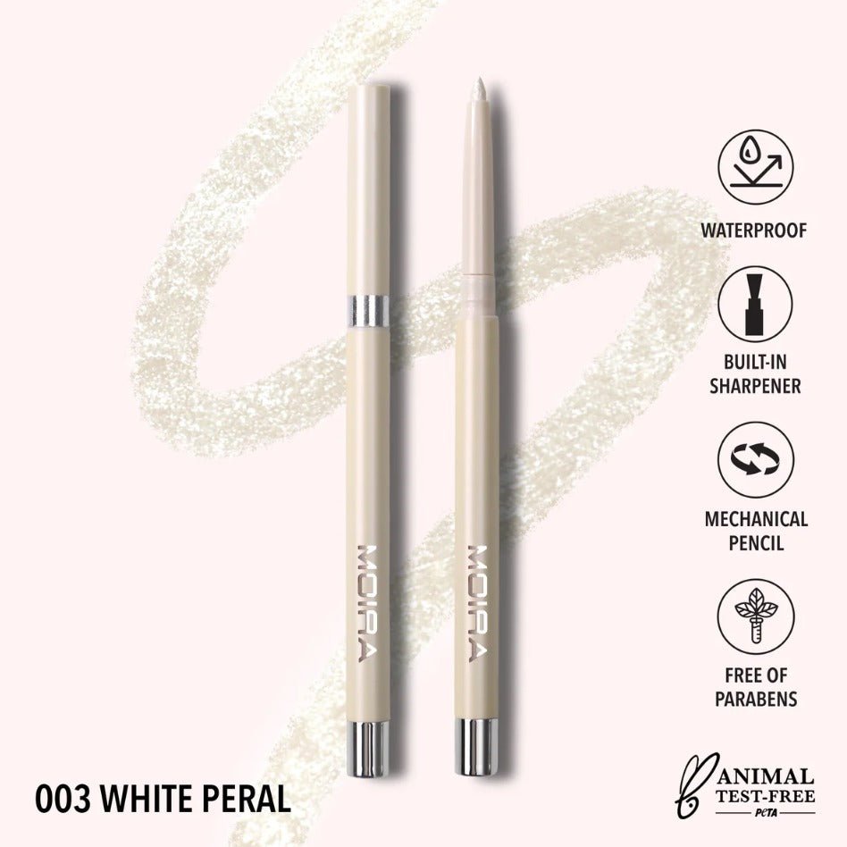 Glamour Us_Moira_Makeup_Statement Shimmer Eyeliner_White Pearl_SSL003 The best affordable Latina and Mexican makeup, beauty and cosmetics supply store in Chula Vista, San Diego