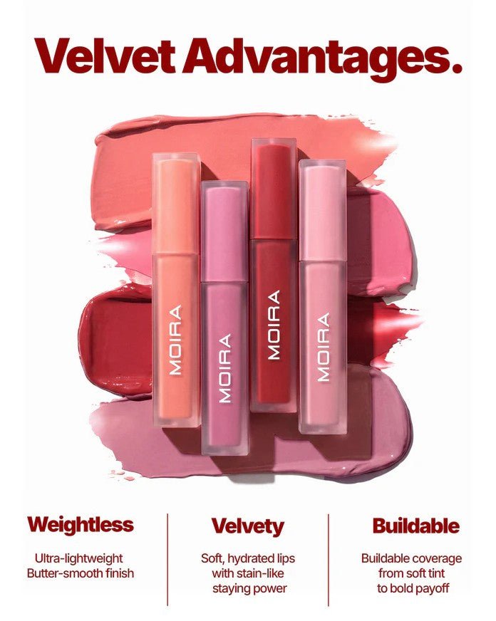 Glamour Us_Moira_Makeup_Velvet Air Lip Tint_First Love_VALT001 The best affordable Latina and Mexican makeup, beauty and cosmetics supply store in Chula Vista, San Diego