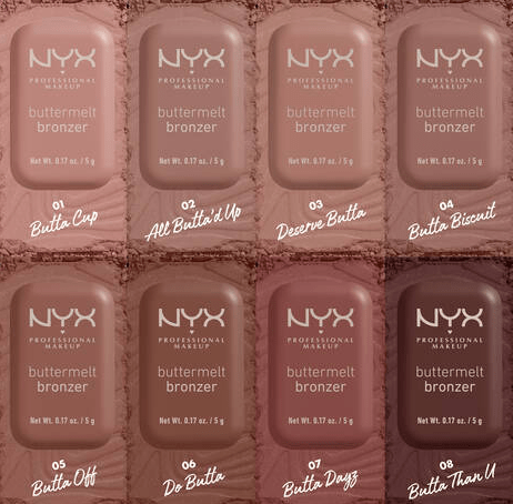 Glamour Us_NYX_Makeup_Buttermelt Bronzer_Butta Cup - Light Neutral_BMB01 The best affordable Latina and Mexican makeup, beauty and cosmetics supply store in Chula Vista, San Diego