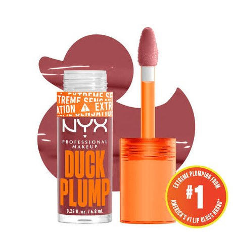 Glamour Us_NYX_Makeup_Duck Plump Plumping Lip Gloss_Mauve Out My Way_DPLL08 The best affordable Latina and Mexican makeup, beauty and cosmetics supply store in Chula Vista, San Diego